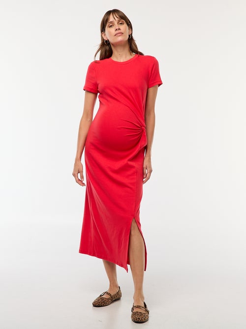 Vestido de maternidad largo ajustado - Kiabi