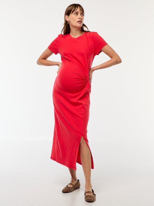 Vestido de maternidad largo ajustado - Kiabi