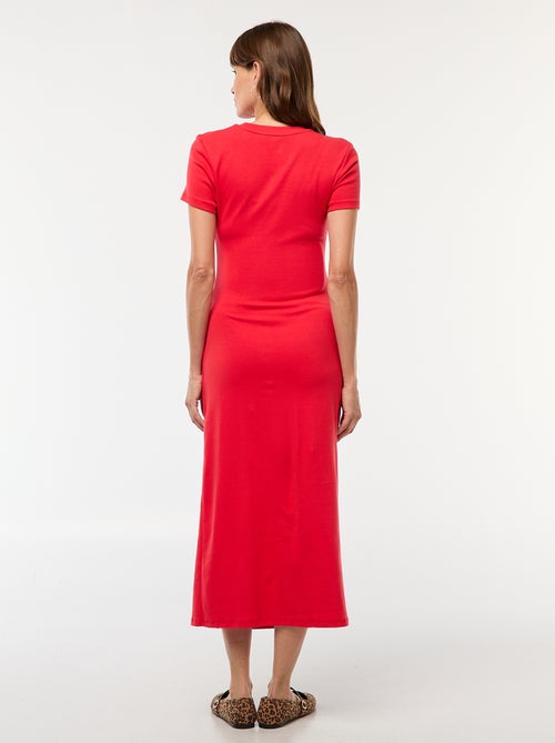 Vestido de maternidad largo ajustado - Kiabi