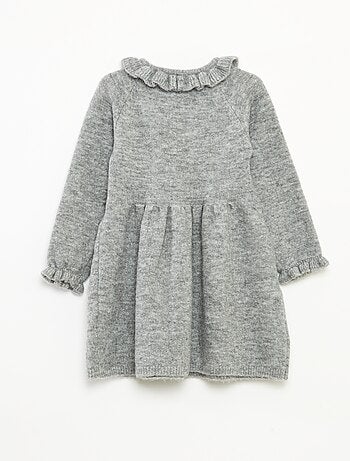 Vestido de Navidad con cuello volante