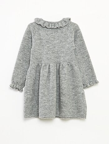 Vestido de Navidad con cuello volante