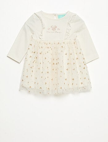Vestido de Navidad 'Disney' 'Minnie' flocado