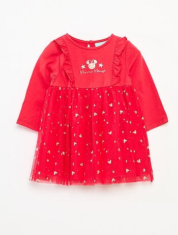Vestido de Navidad 'Disney' 'Minnie' flocado