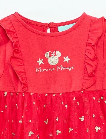 Vestido de Navidad 'Disney' 'Minnie' flocado