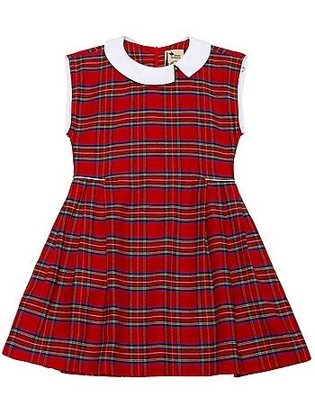 Vestido de Navidad para Niña | Cuadros Tartan Rojo | EDIMBOURGH