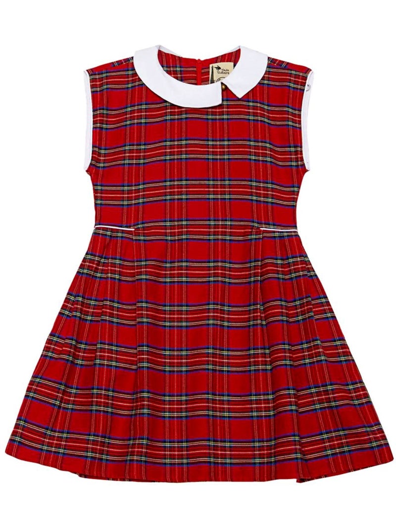 Vestido de Navidad para Niña | Cuadros Tartan Rojo | EDIMBOURGH Rojo - Kiabi