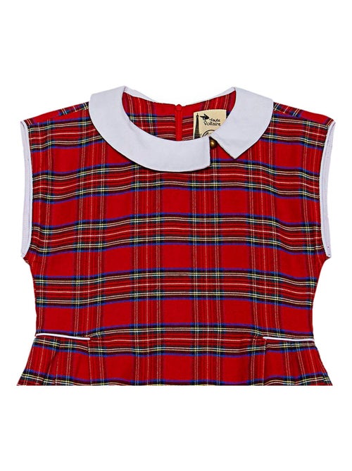 Vestido de Navidad para Niña | Cuadros Tartan Rojo | EDIMBOURGH - Kiabi