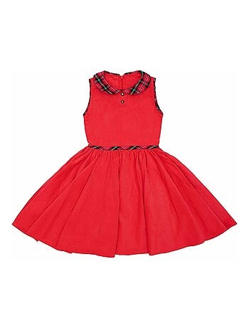 Vestido de Navidad Rojo que Gira para Niña | HEPBURN