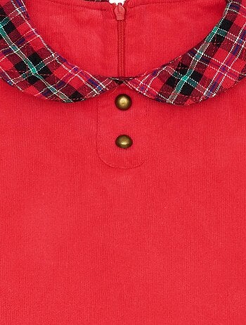 Vestido de Navidad Rojo que Gira para Niña | HEPBURN