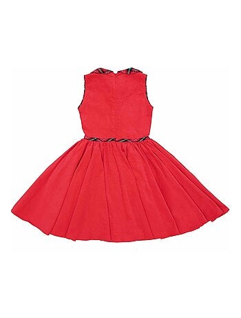 Vestido de Navidad Rojo que Gira para Niña | HEPBURN