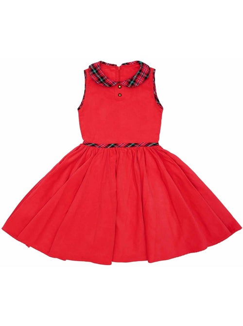Vestido de Navidad Rojo que Gira para Niña | HEPBURN - Kiabi