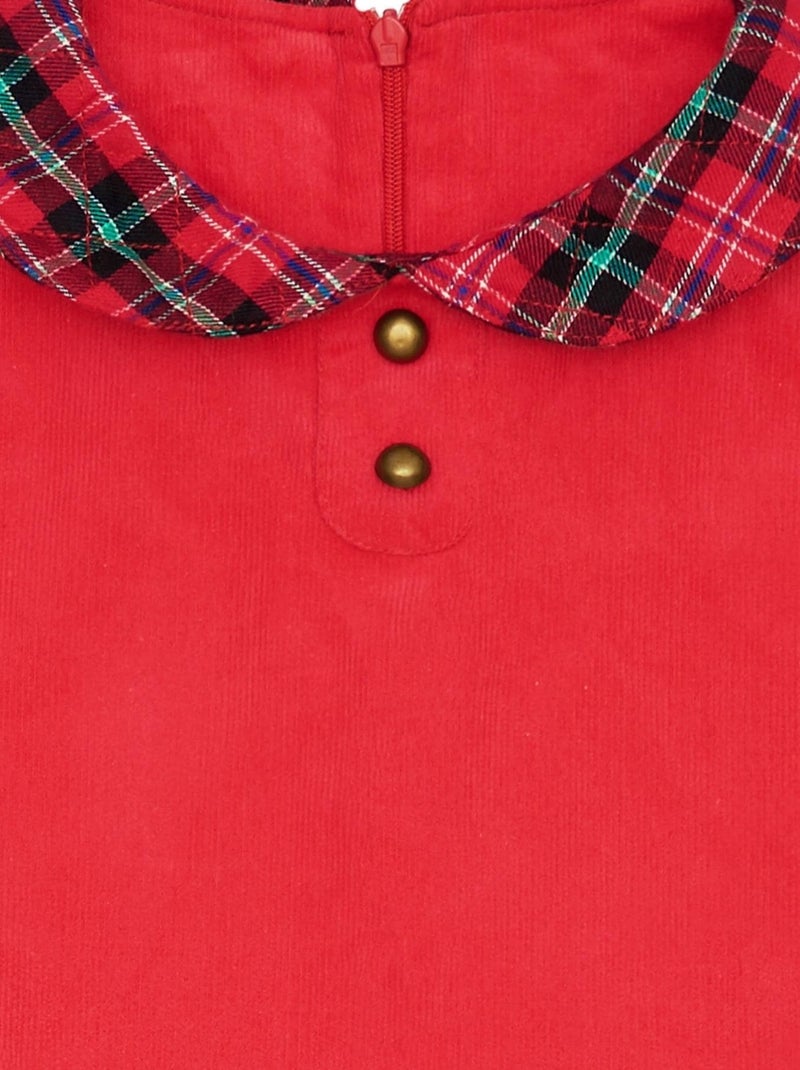Vestido de Navidad Rojo que Gira para Niña | HEPBURN Rojo - Kiabi