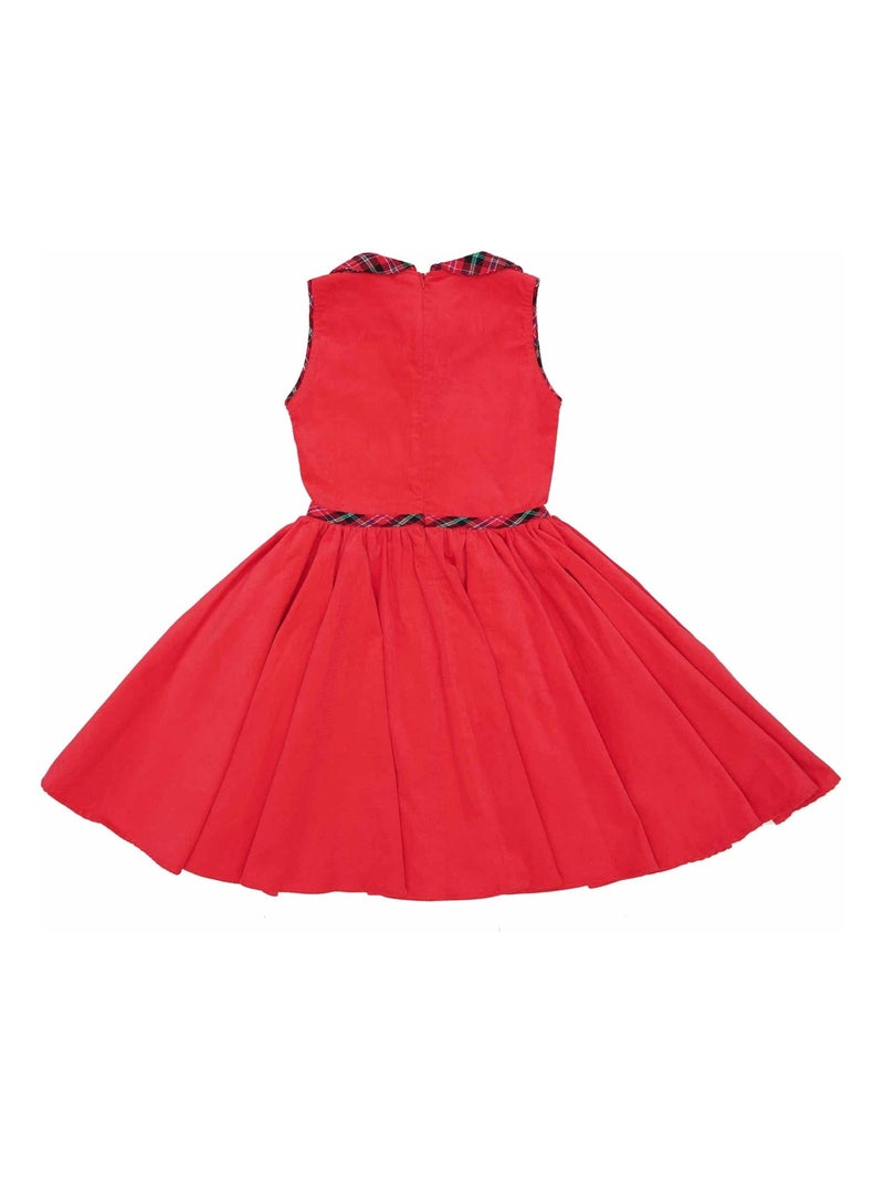 Vestido de Navidad Rojo que Gira para Niña | HEPBURN Rojo - Kiabi