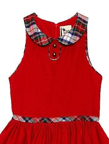 Vestido de Navidad Rojo que Gira para Niña | HEPBURN