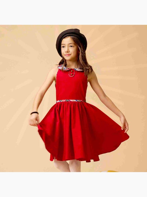 Vestido de Navidad Rojo que Gira para Niña | HEPBURN - Kiabi