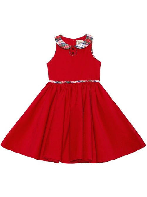Vestido de Navidad Rojo que Gira para Niña | HEPBURN - Kiabi
