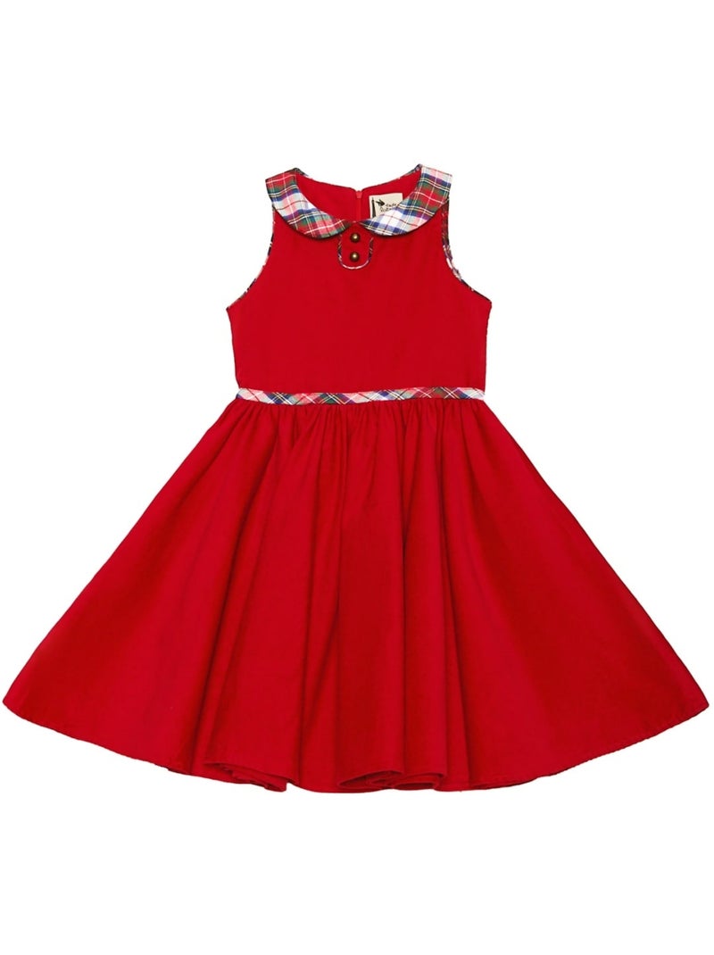 Vestido de Navidad Rojo que Gira para Niña | HEPBURN Rojo - Kiabi