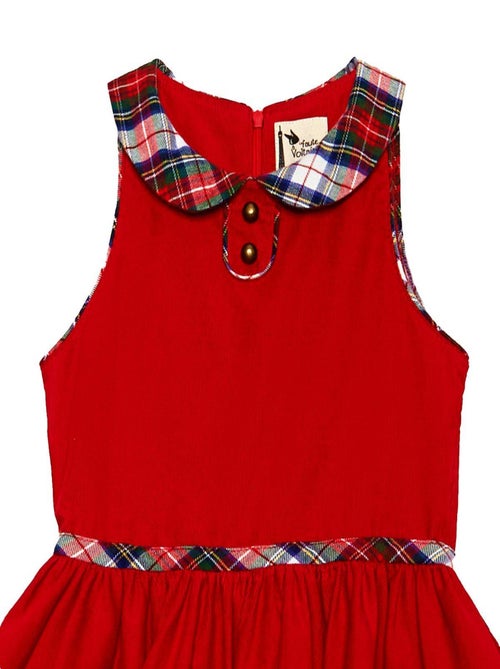 Vestido de Navidad Rojo que Gira para Niña | HEPBURN - Kiabi