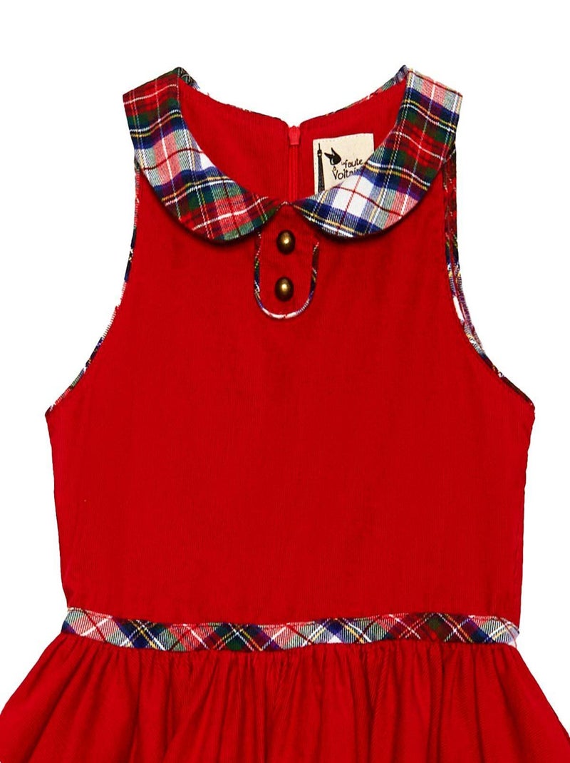 Vestido de Navidad Rojo que Gira para Niña | HEPBURN Rojo - Kiabi