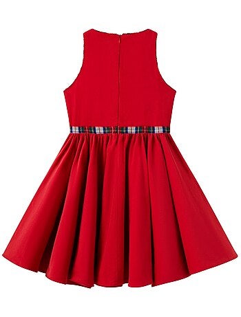 Vestido de Navidad Rojo que Gira para Niña | HEPBURN