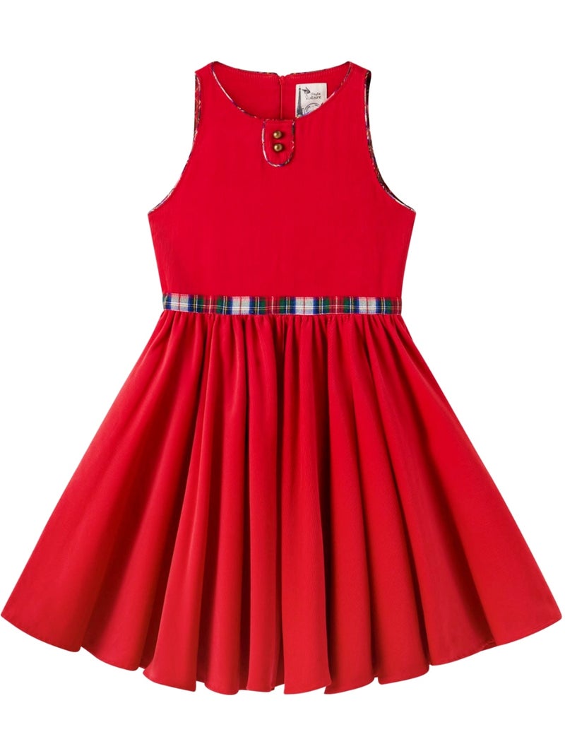 Vestido de Navidad Rojo que Gira para Niña | HEPBURN Rojo - Kiabi