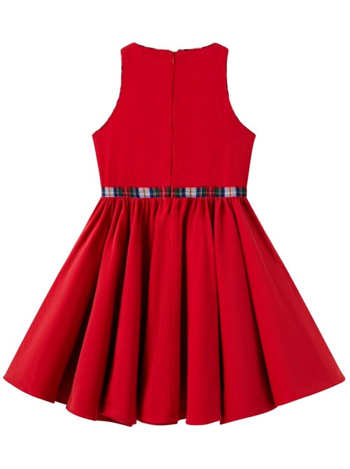 Vestido de Navidad Rojo que Gira para Niña | HEPBURN - Kiabi