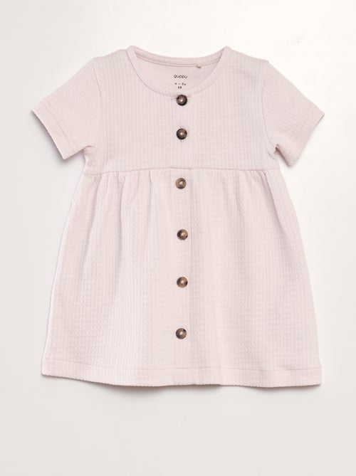 Vestido de nido de abeja - Kiabi