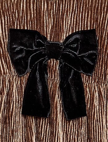 Vestido de pana con lazo decorativo