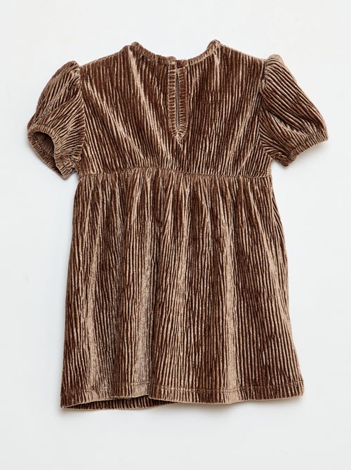 Vestido de pana con lazo decorativo - Kiabi