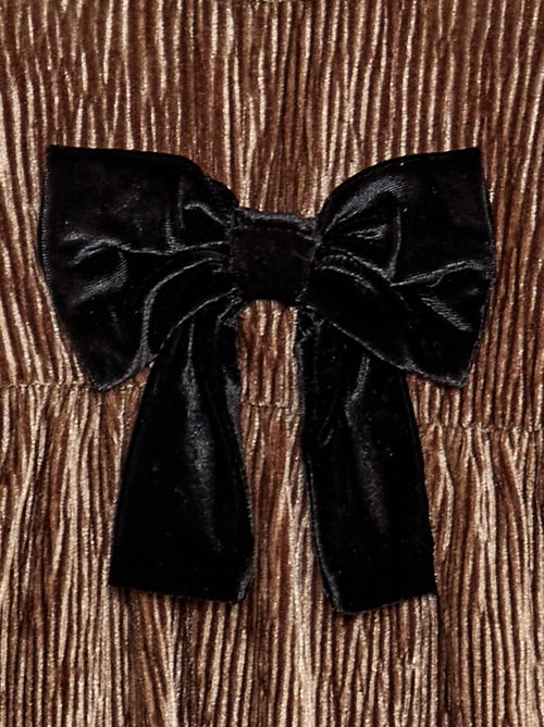 Vestido de pana con lazo decorativo - Kiabi