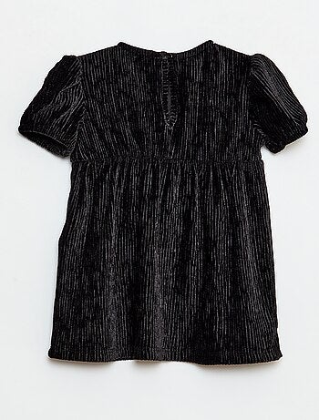 Vestido de pana con lazo decorativo