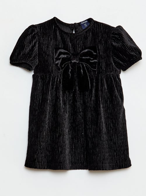 Vestido de pana con lazo decorativo - Kiabi