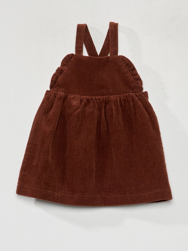 Vestido de pana MARRON - Kiabi