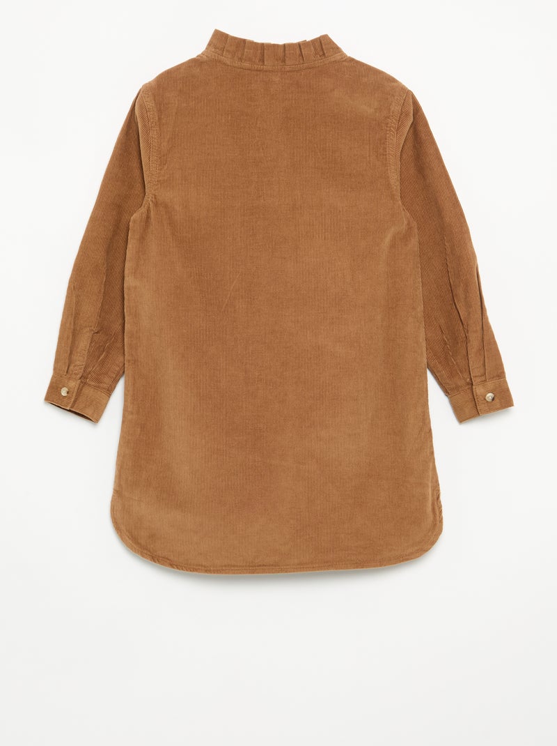 Vestido de pana Marron - Kiabi