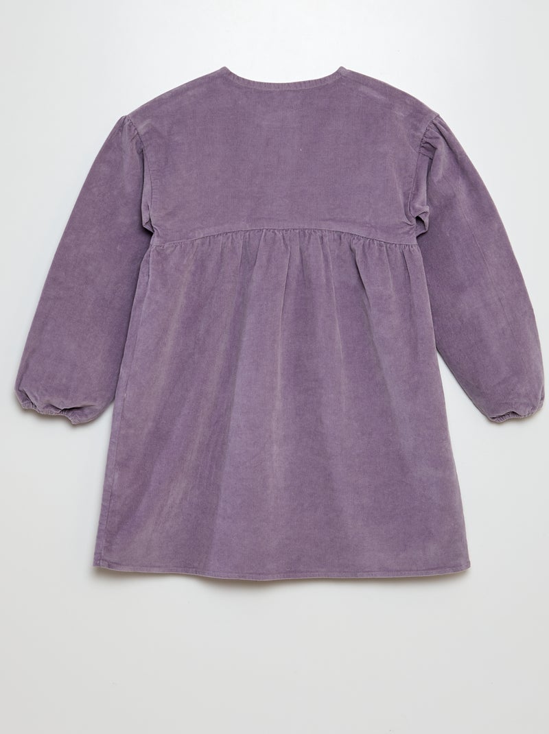 Vestido de pana PURPURA - Kiabi