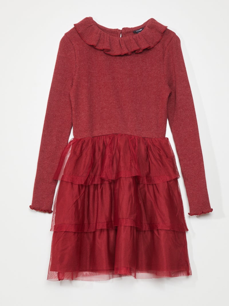 Vestido de pana ROJO - Kiabi
