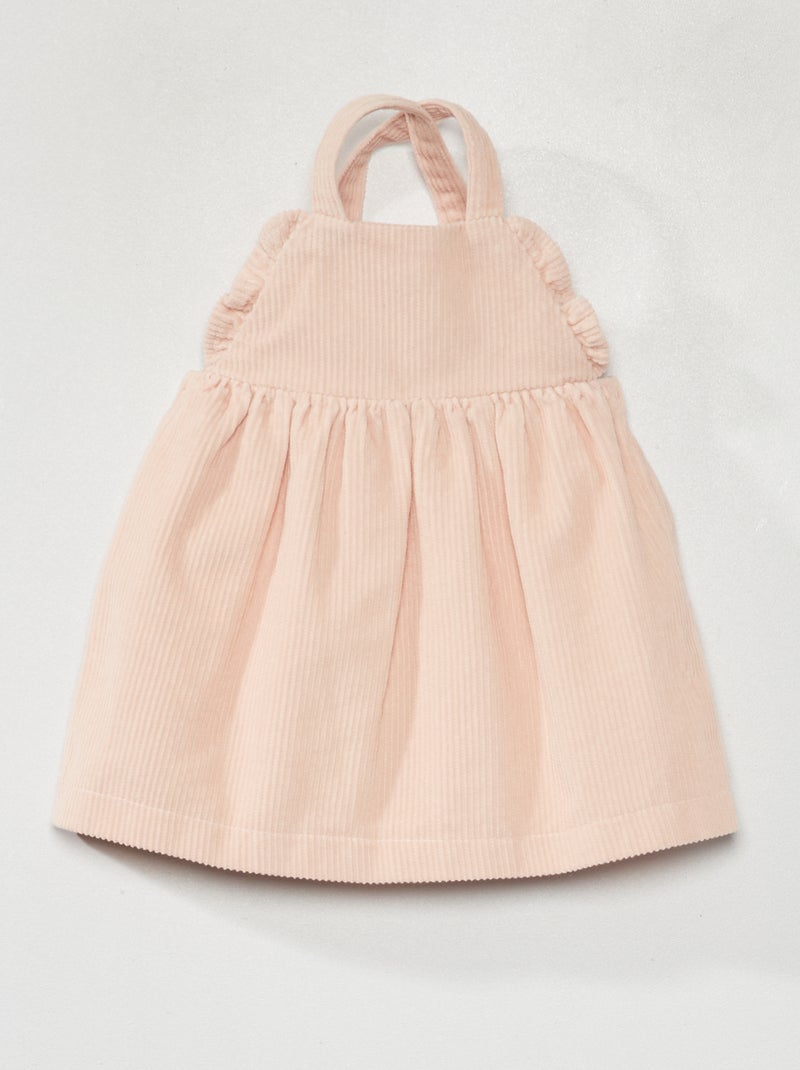 Vestido de pana ROSA - Kiabi