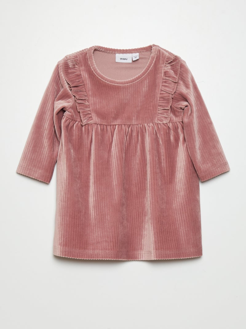 Vestido de pana ROSA - Kiabi