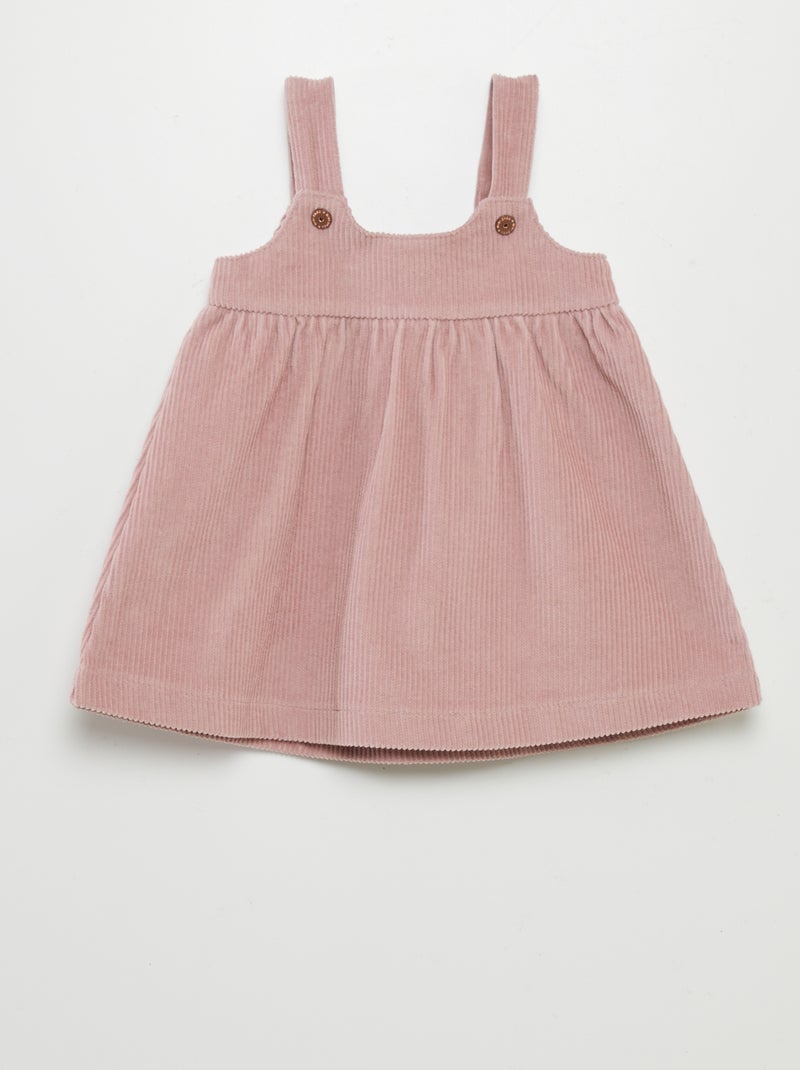 Vestido de pana ROSA - Kiabi