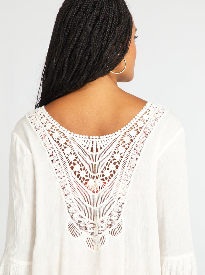 Vestido de playa BLANCO - Kiabi