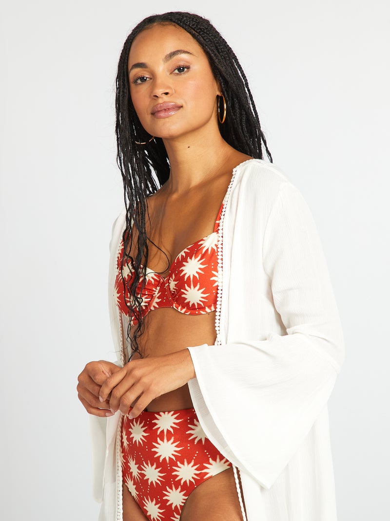 Vestido de playa BLANCO - Kiabi