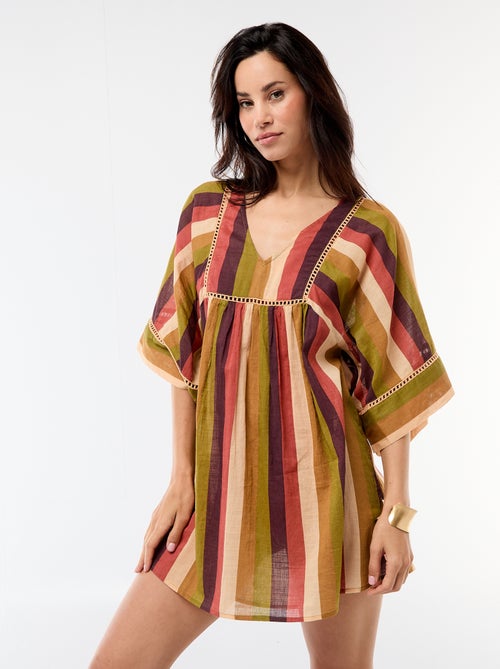 Vestido de playa midi - Kiabi