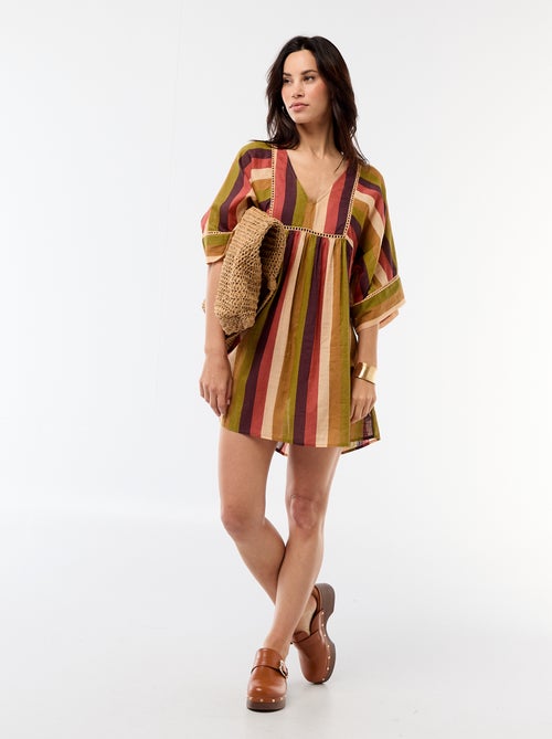 Vestido de playa midi - Kiabi