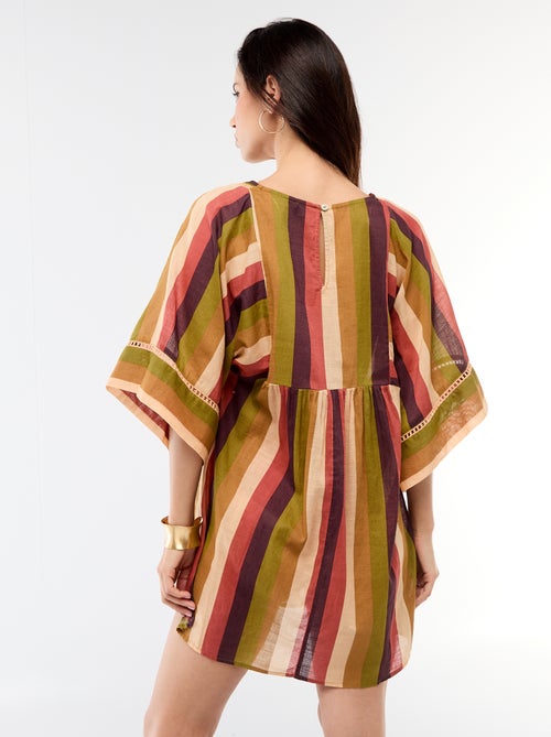 Vestido de playa midi - Kiabi