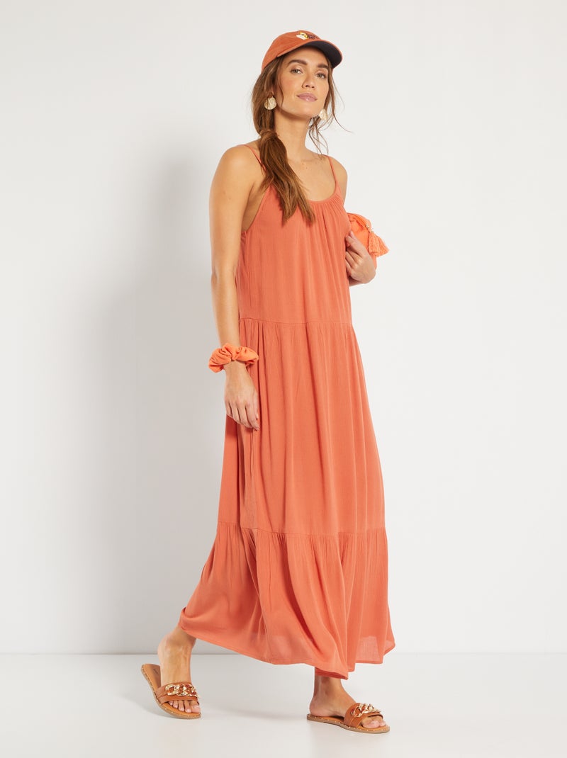 Vestido de playa NARANJA - Kiabi