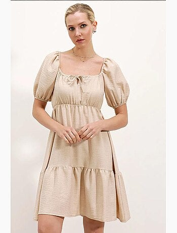 Vestido de popelina acampanado bdart
