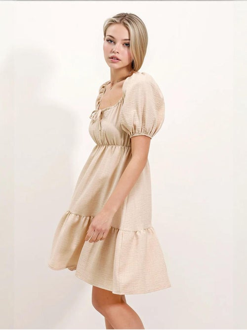 Vestido de popelina acampanado bdart - Kiabi