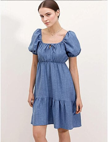 Vestido de popelina acampanado bdart