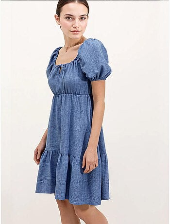 Vestido de popelina acampanado bdart
