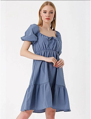 Vestido de popelina acampanado bdart